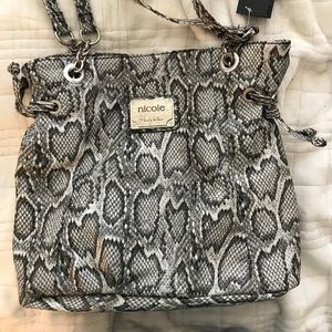 Nicole Snakeskin Handbag by Nicole Miller